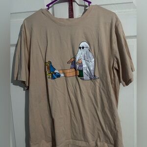 ROMWE Tan Graphic Tee